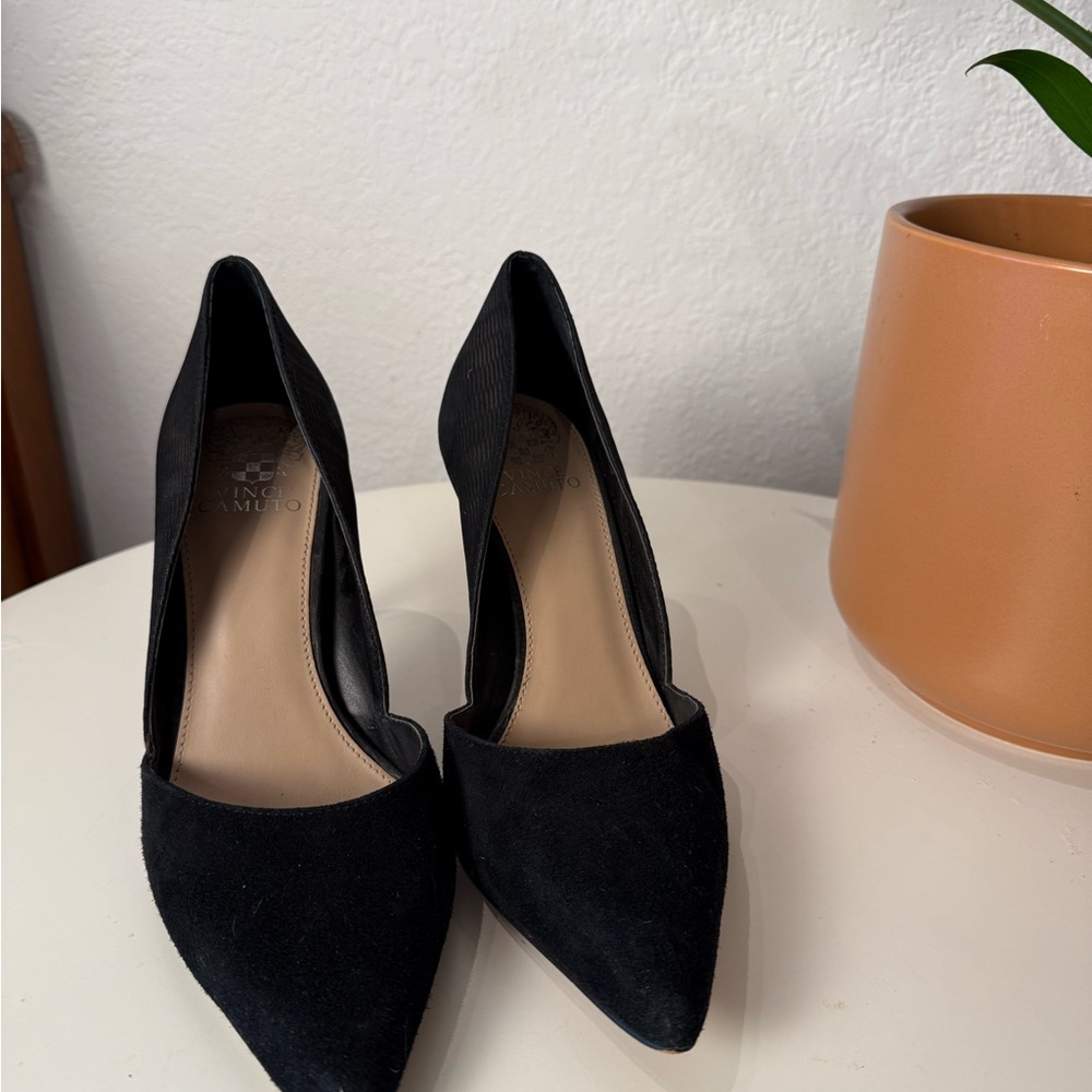Vince Camuto Black Suede Heels